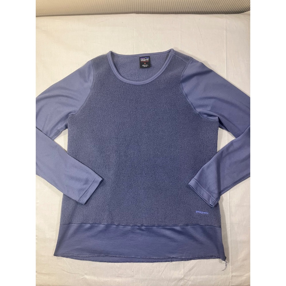 Patagonia Capilene Thermal‎ Weight Fleece Crew Neck Base Layer Blue Mens Medium